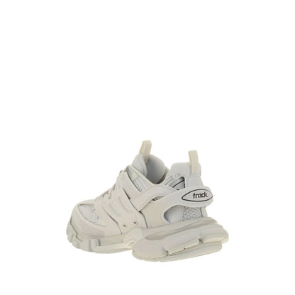 White Polyethylene Athletic Sneakers