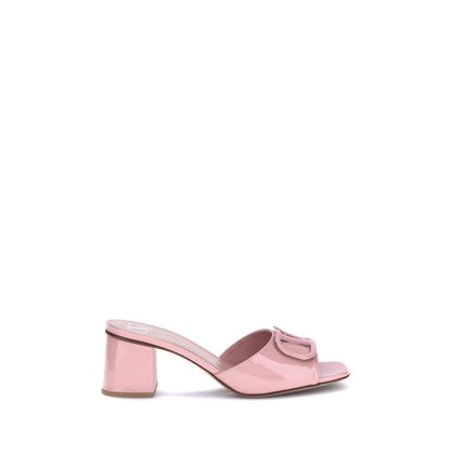 Multicolor Calf Leather Bos Taurus Flat Sandals