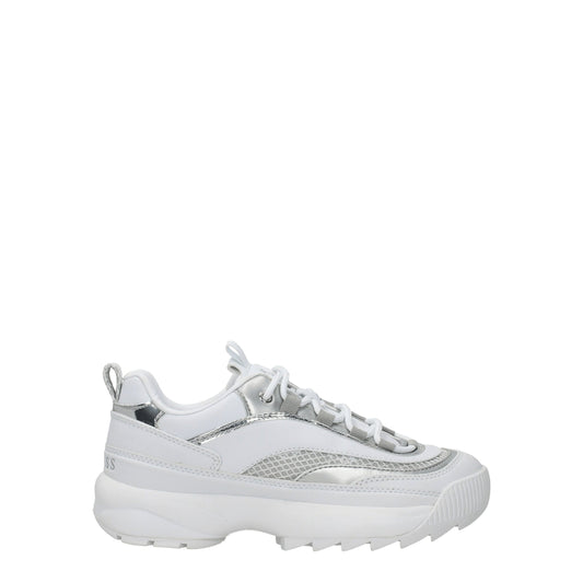 White Polyethylene Chunky Sneakers