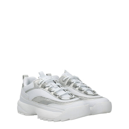 White Polyethylene Chunky Sneakers