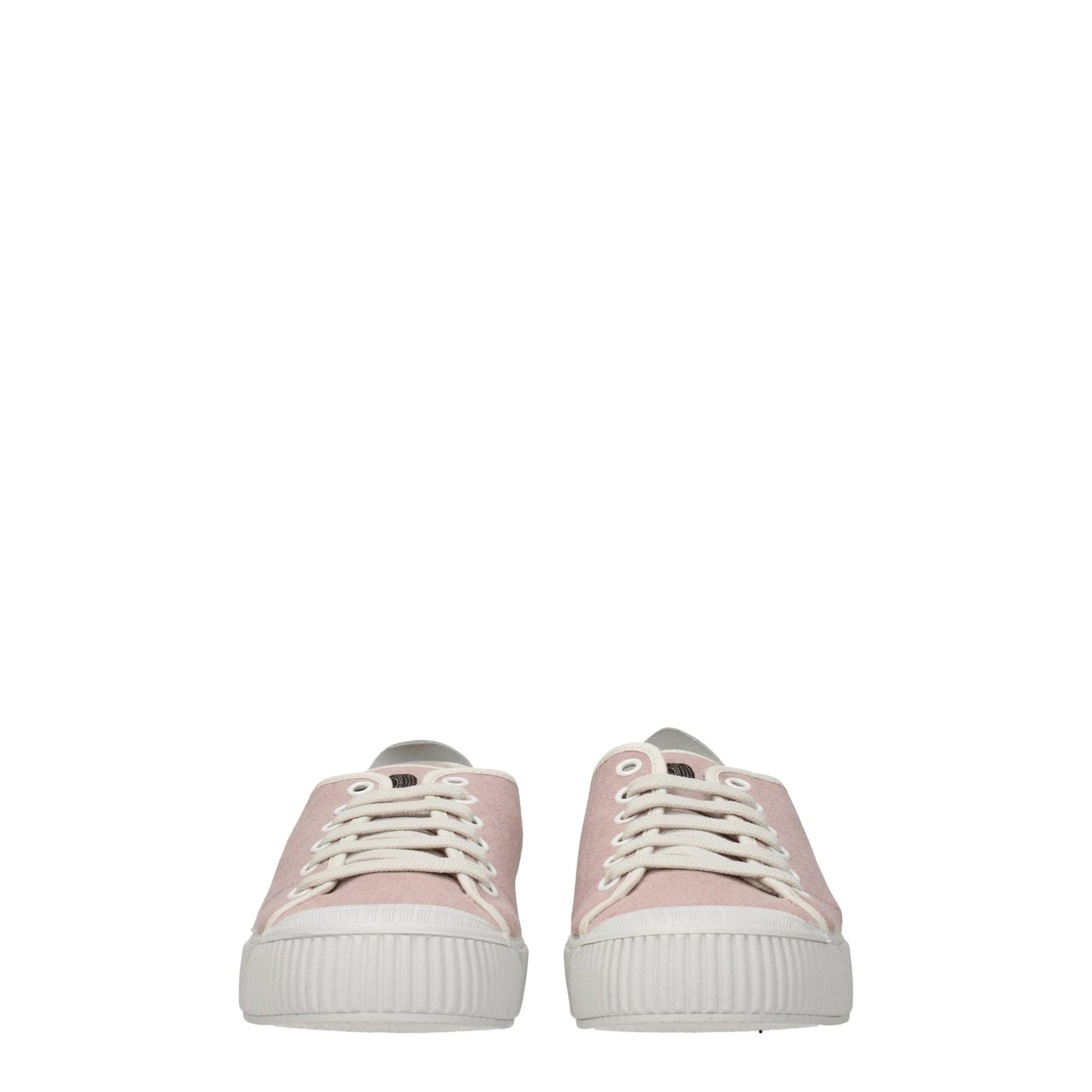 Pink Fabric Low Top Sneakers