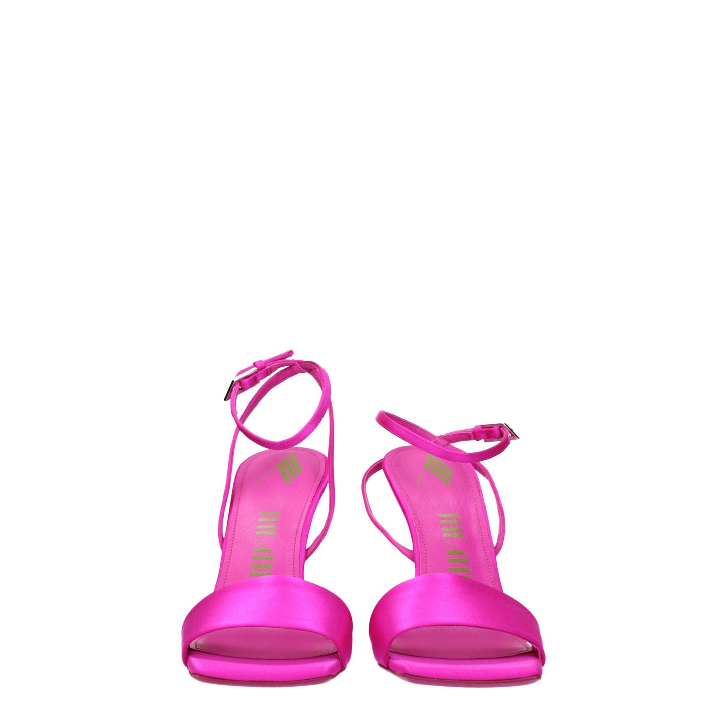 Pink Satin Platform Sandals
