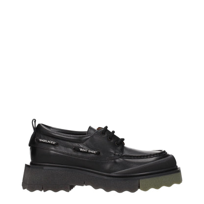 Black Leather Slip-On Loafers