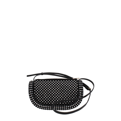 Black Leather Crossbody Bag