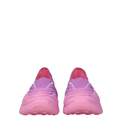 Pink Fabric Sneakers