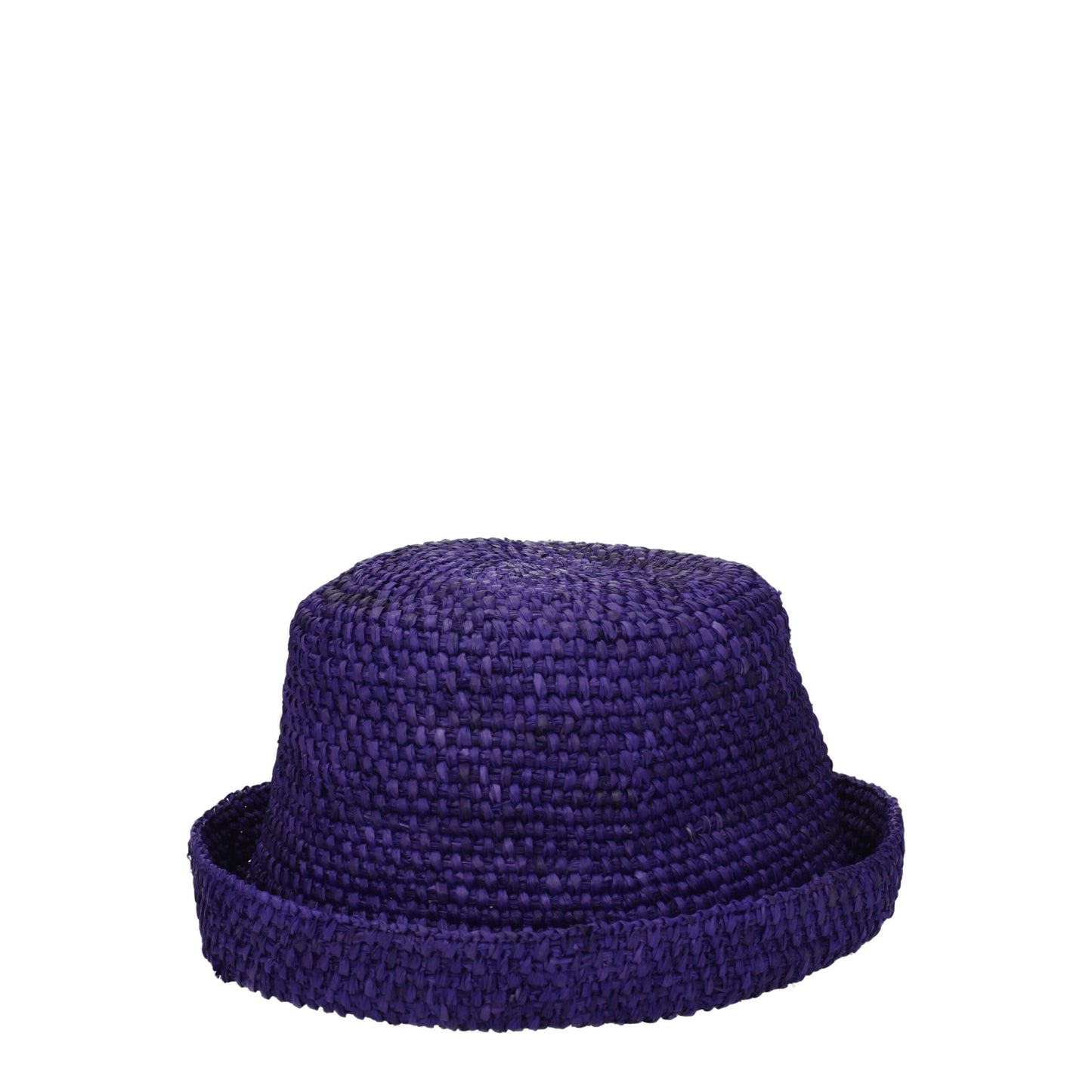 Purple Raffia Hat