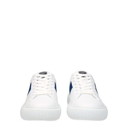 White Leather Low Top Sneakers
