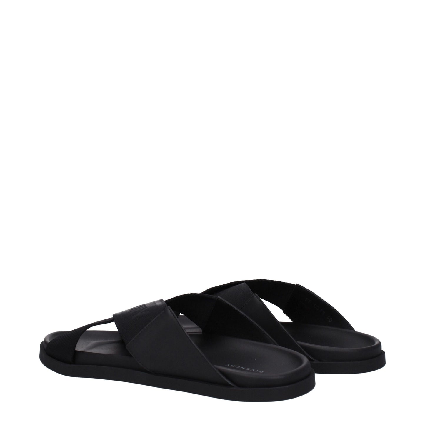 Black Fabric Slippers