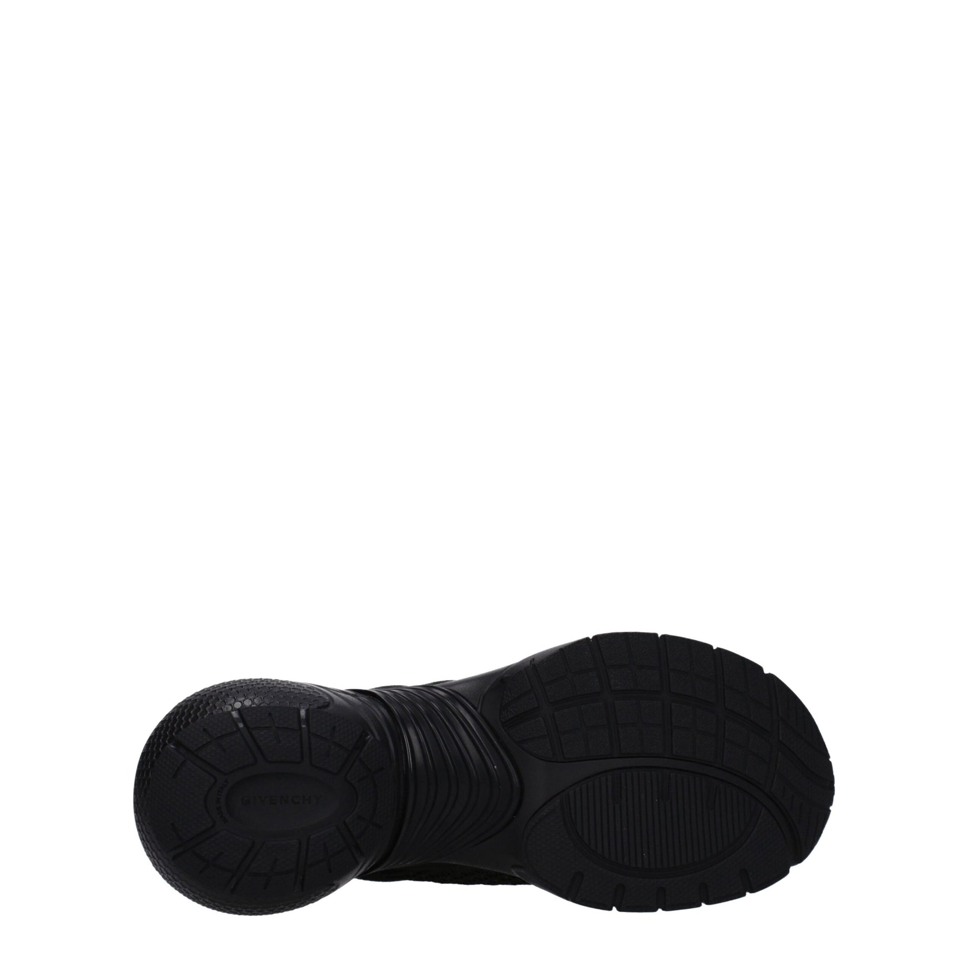 Black Fabric Athletic Sneakers