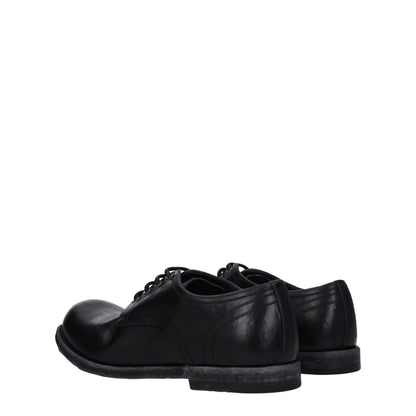 Black Leather Oxfords And Derbies