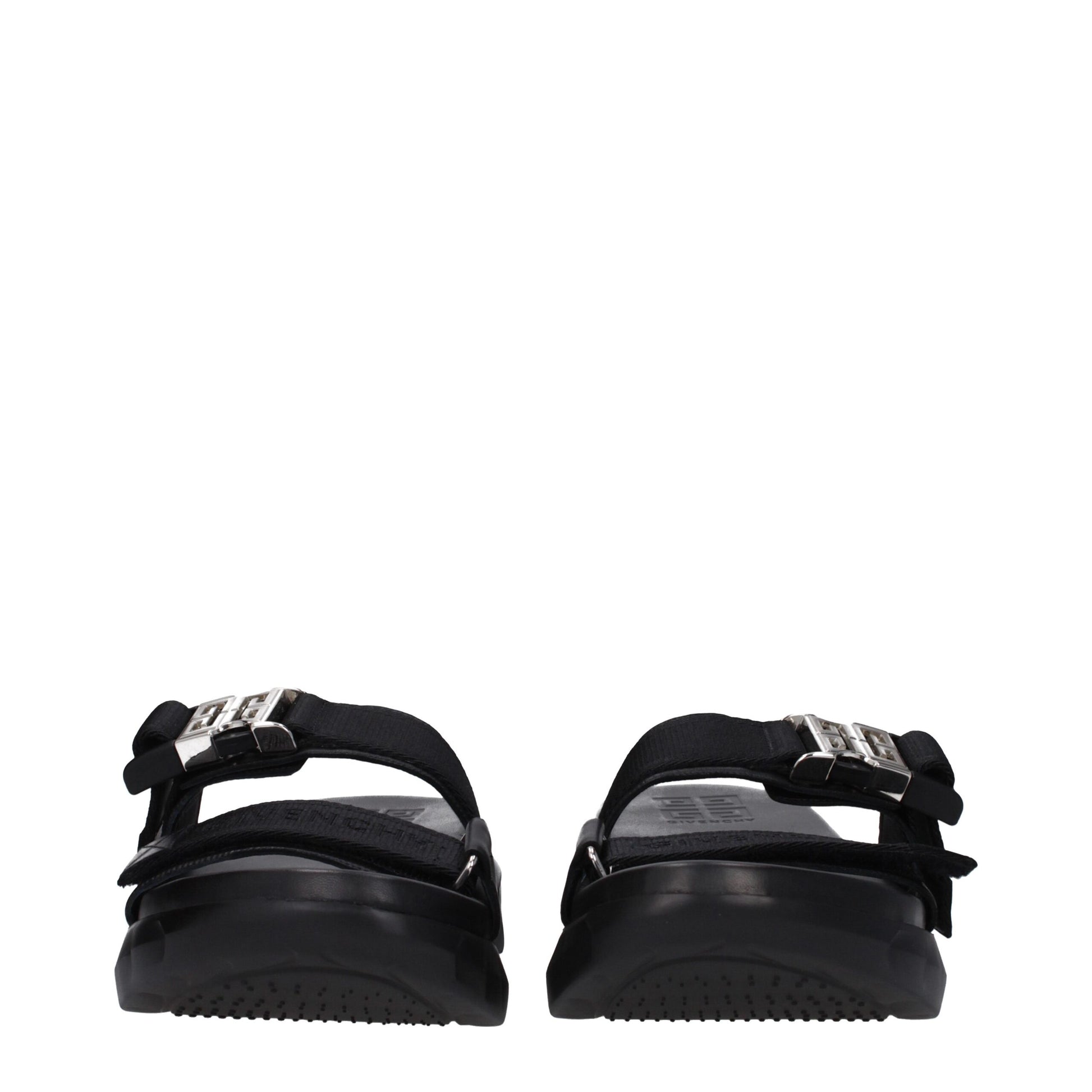 Black Fabric Slippers