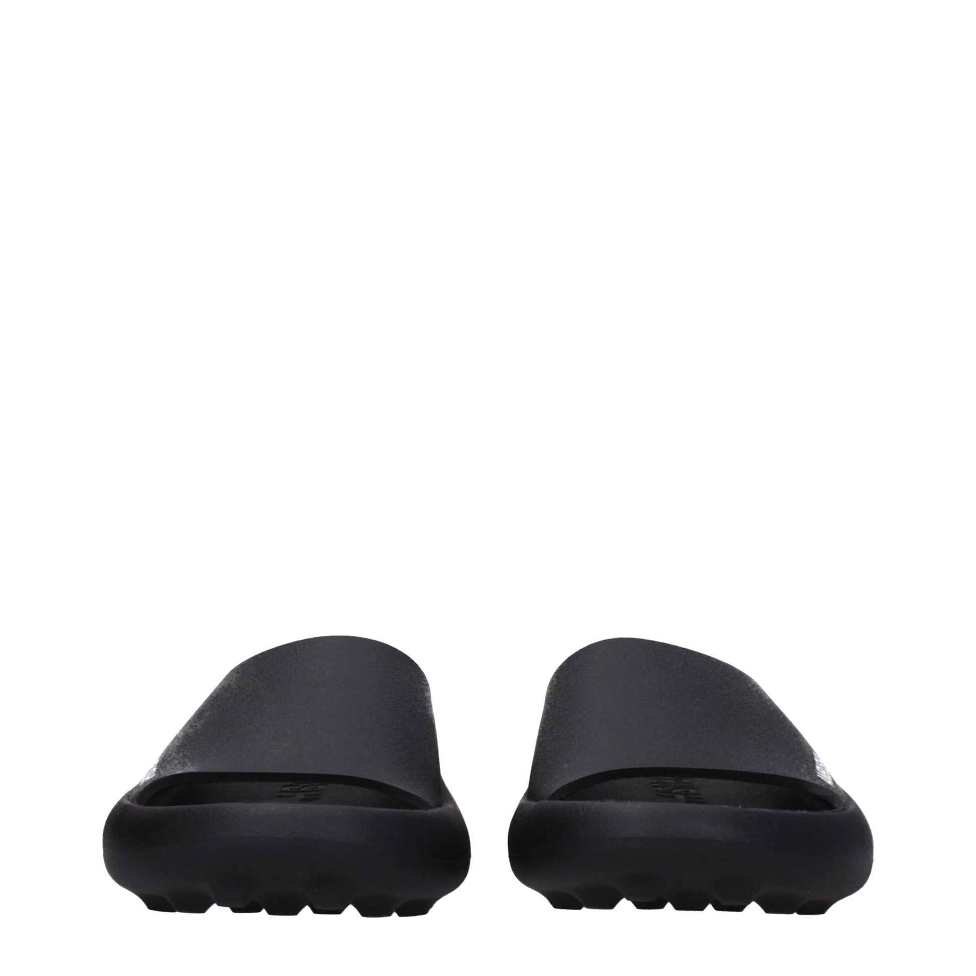 Black Cotton Slippers