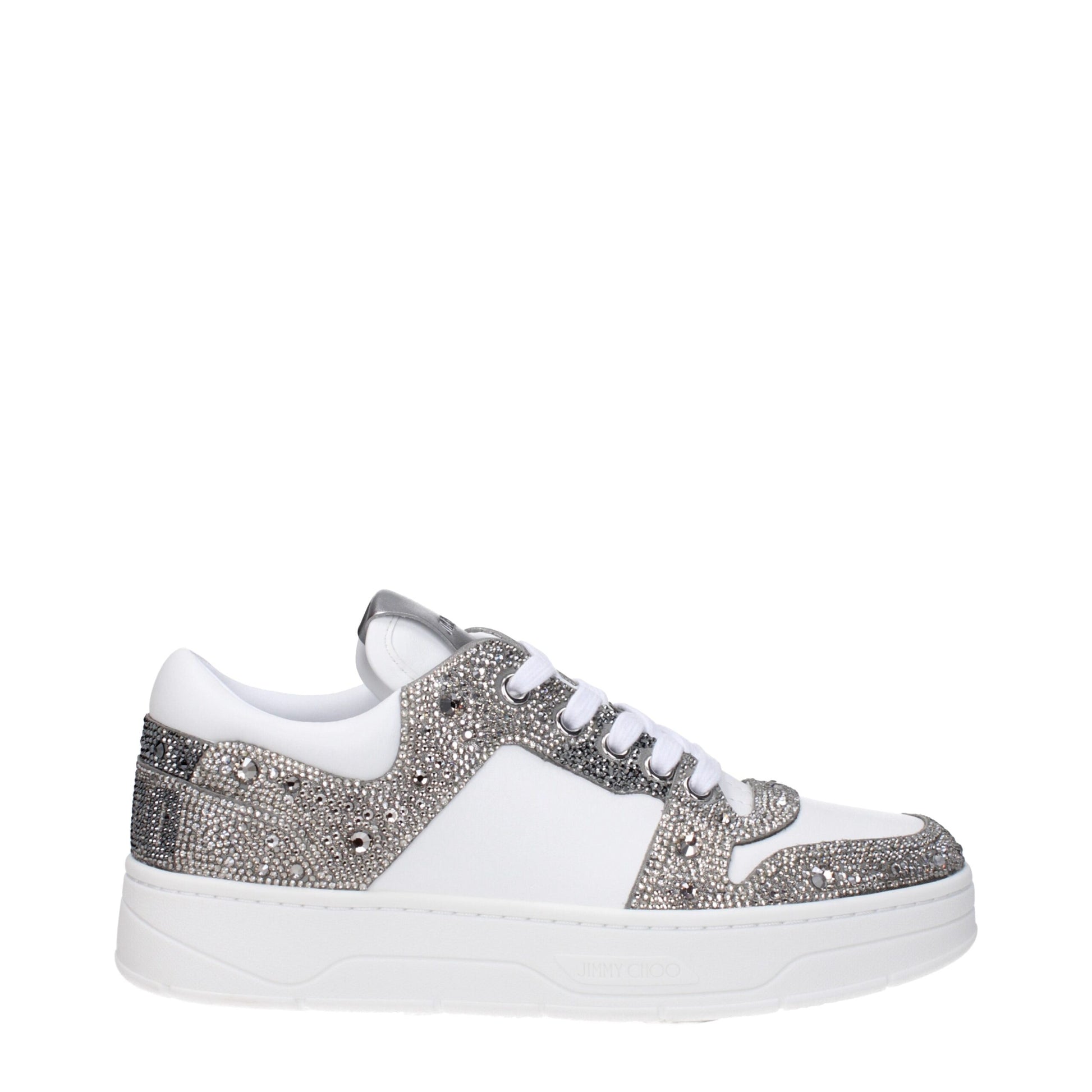 White Leather Chunky Sneakers
