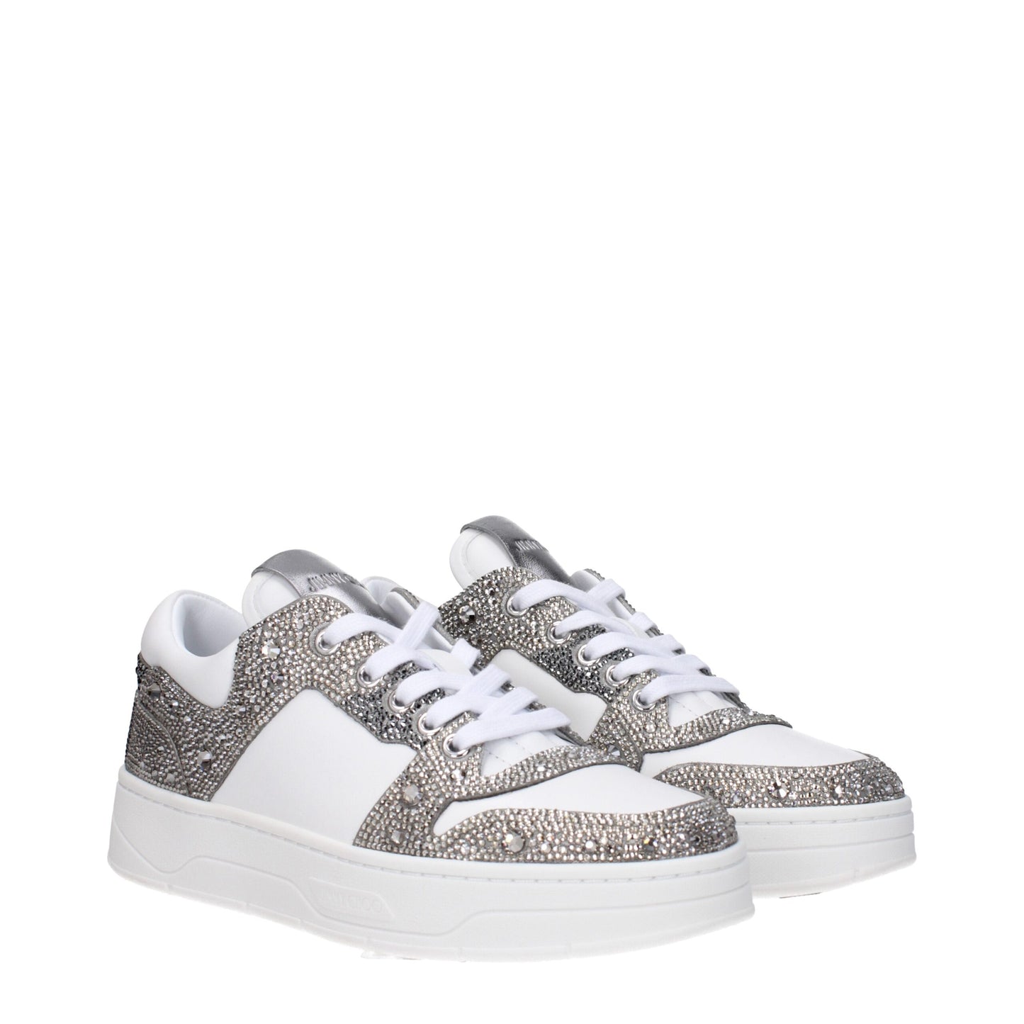 White Leather Chunky Sneakers