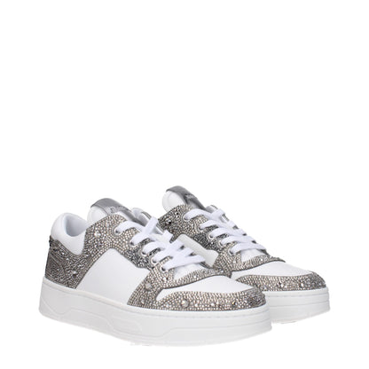 White Leather Chunky Sneakers