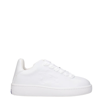 White Leather Low Top Sneakers