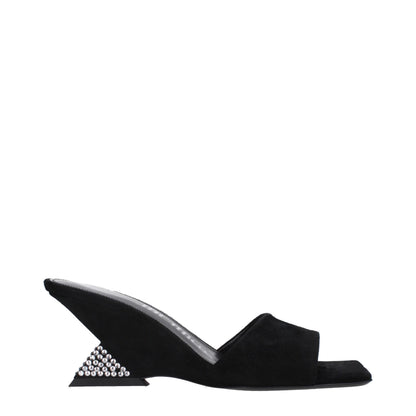 Black Leather Platform Sandals