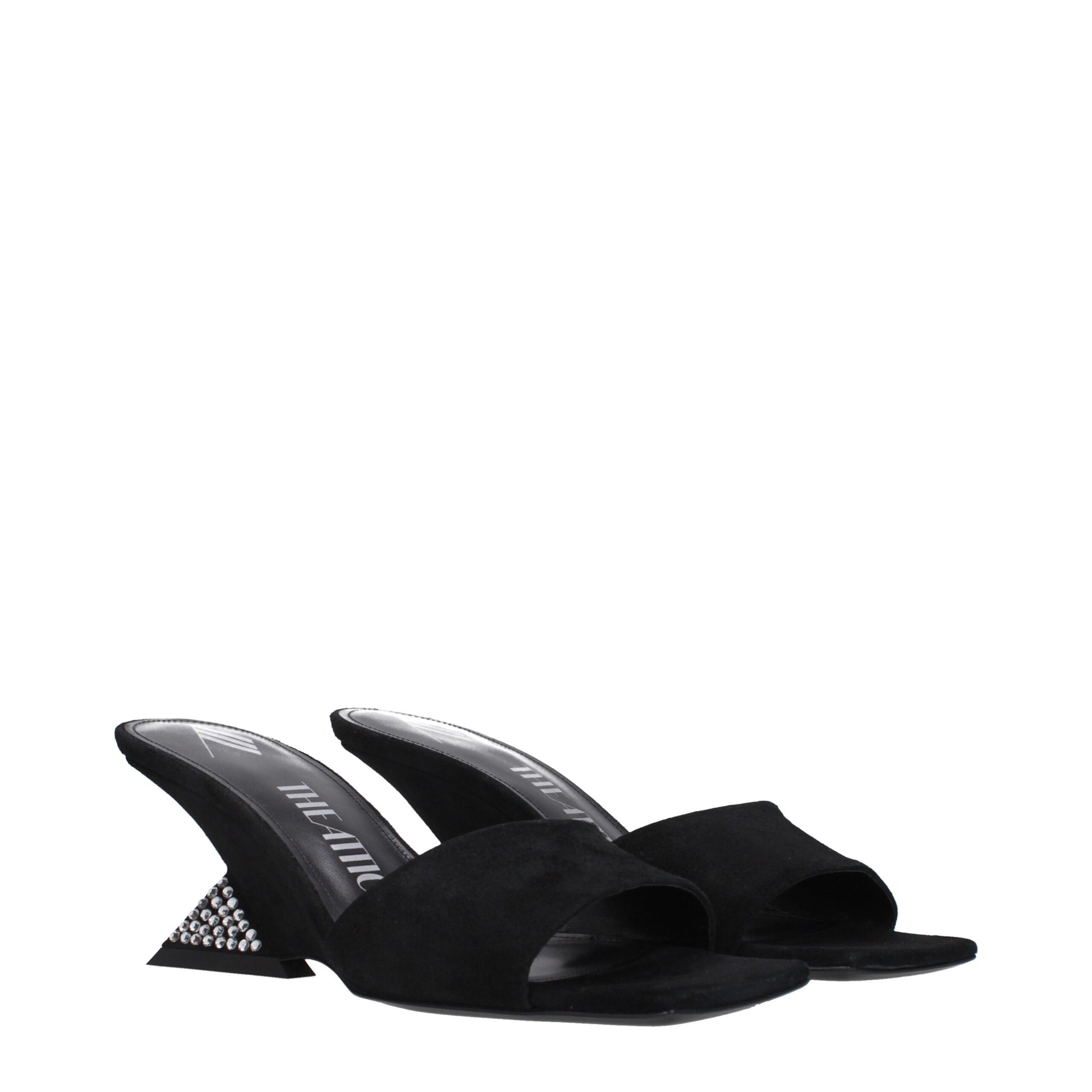 Black Leather Platform Sandals