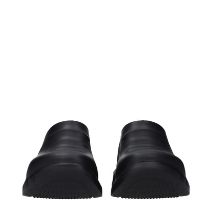 Black Cotton Slippers