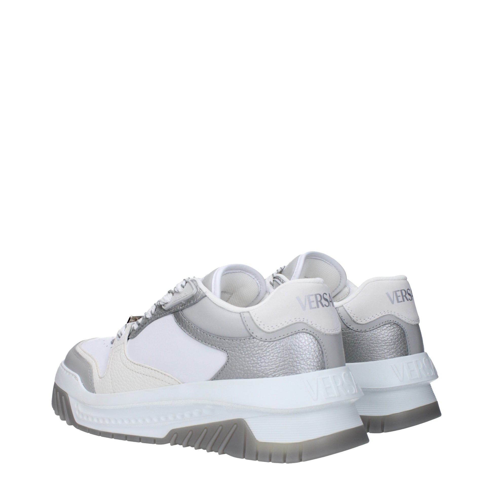 White Leather Chunky Sneakers