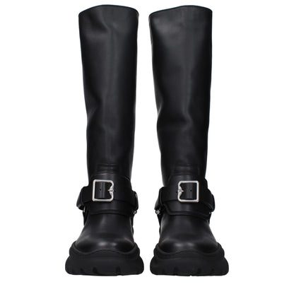 Black Leather Boots