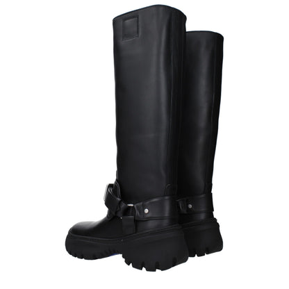 Black Leather Boots