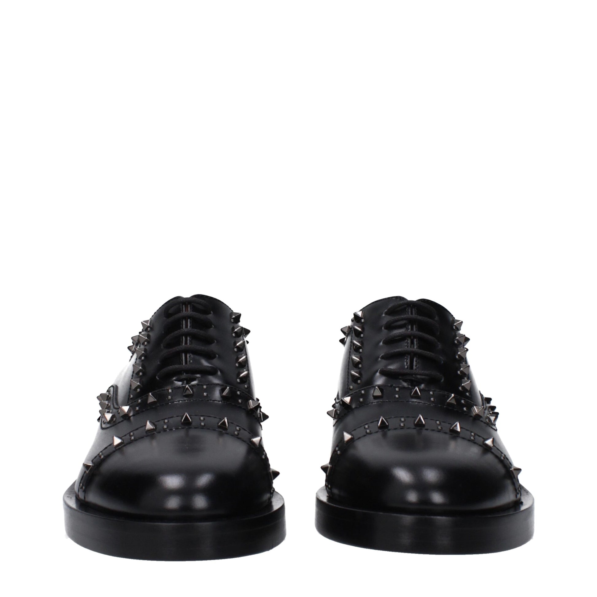 Black Leather Oxfords And Derbies