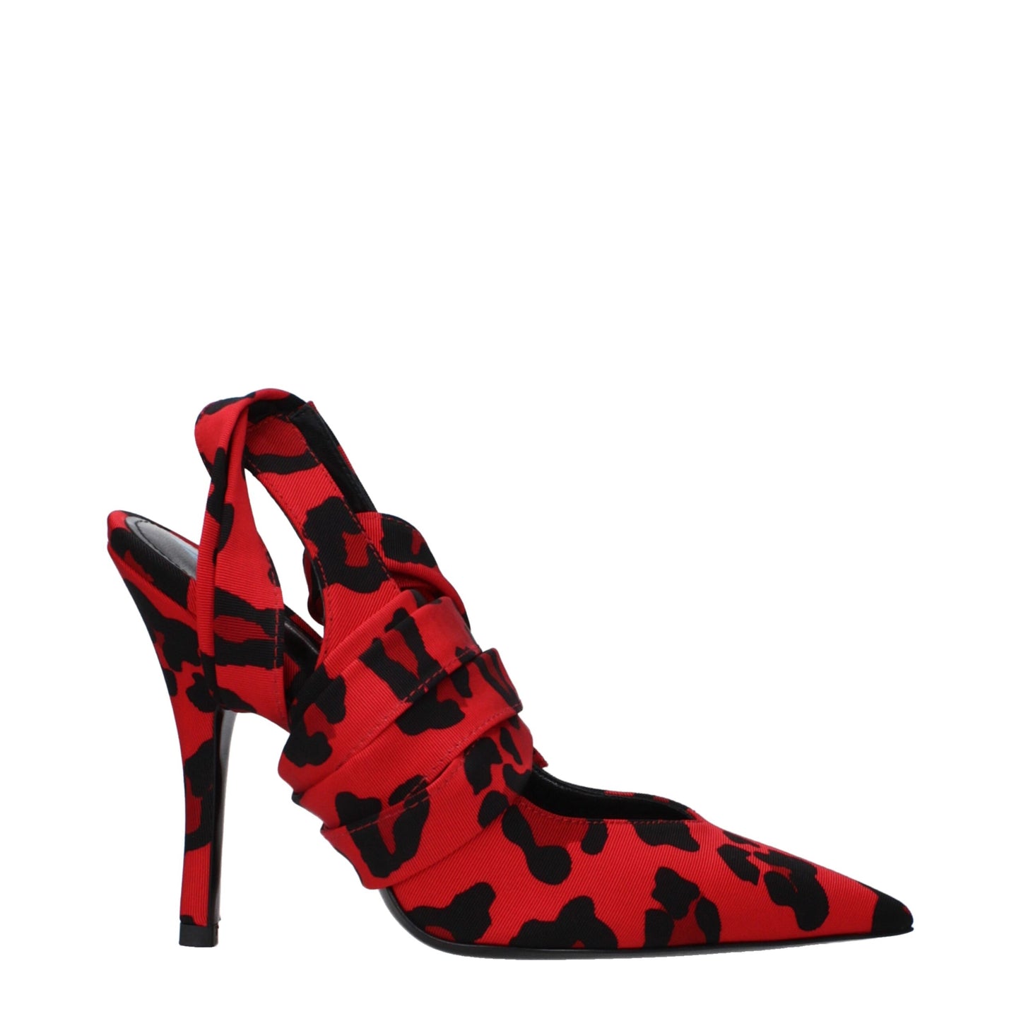 Red Fabric Pumps