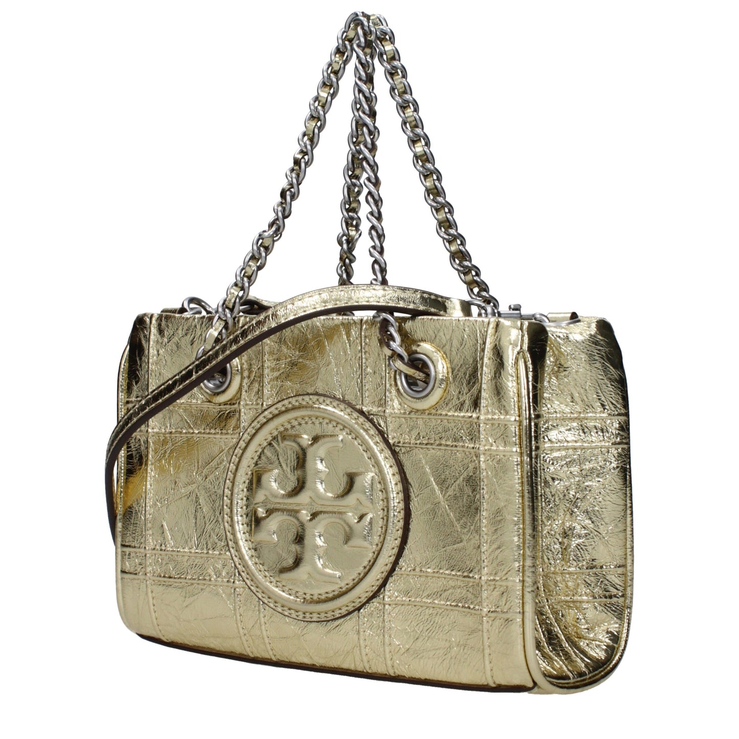 Gold Leather Handbag