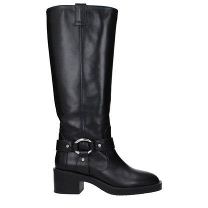 Black Leather Boots