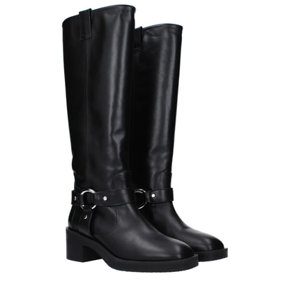 Black Leather Boots