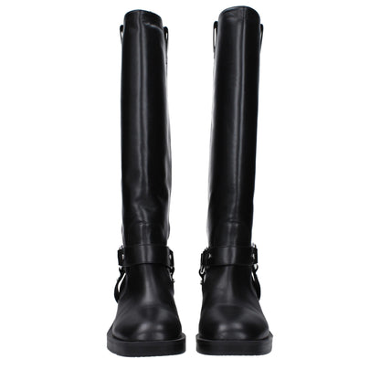 Black Leather Boots