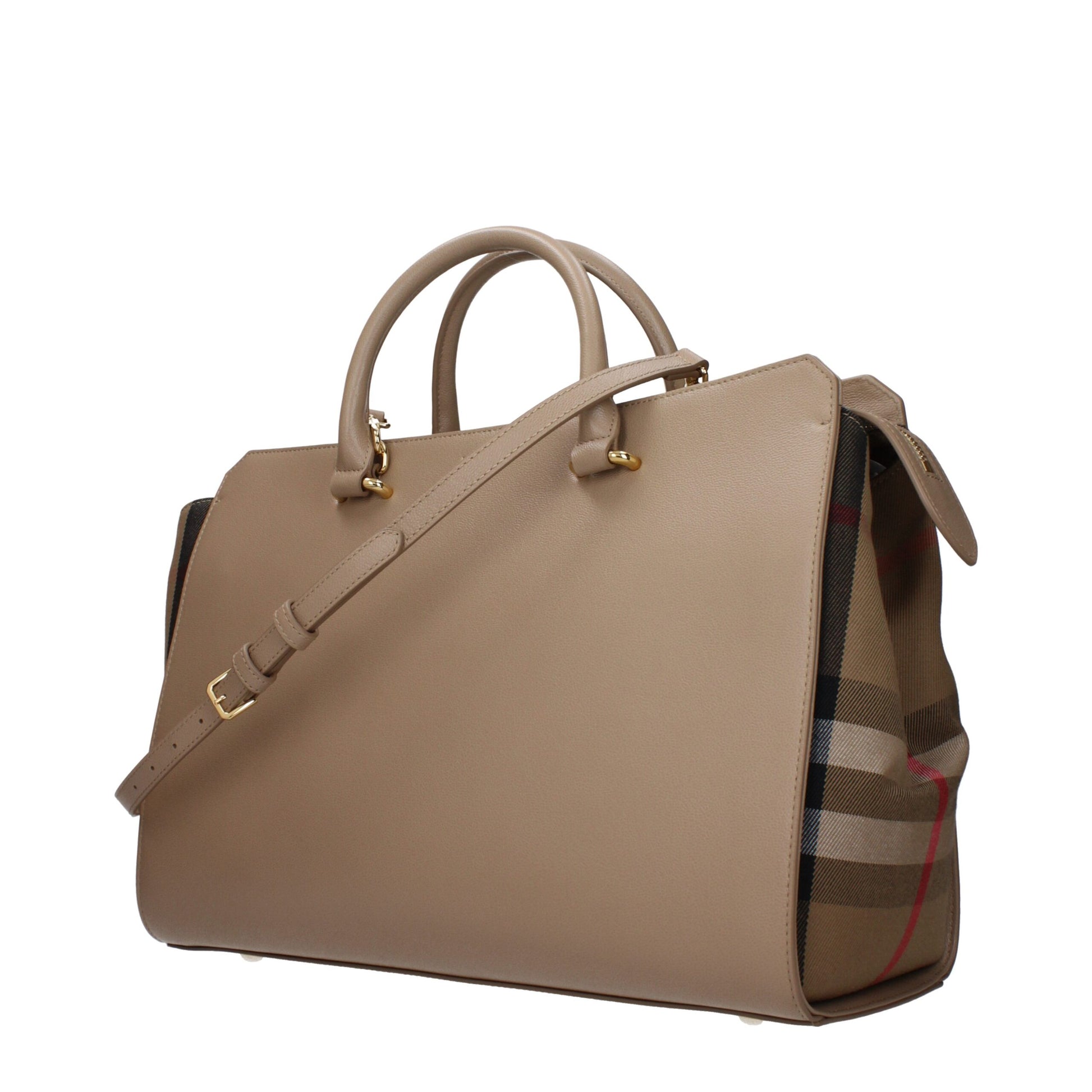 Beige Leather Handbag