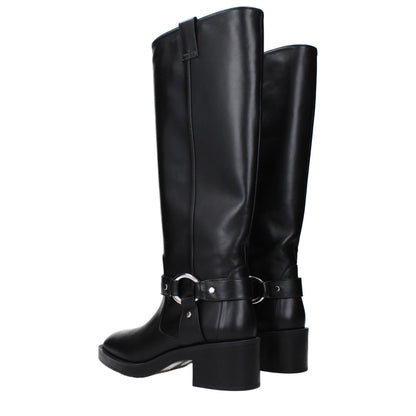Black Leather Boots
