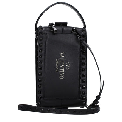 Black Leather Clutch Bag