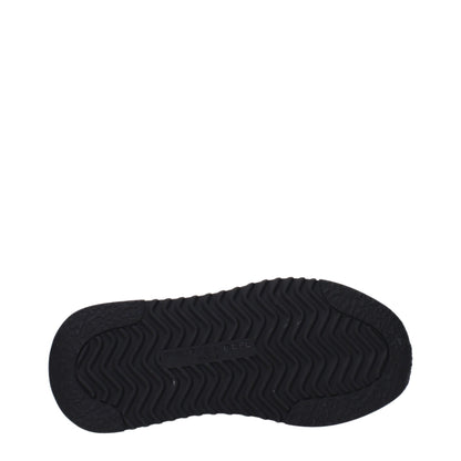Black Fabric Athletic Sneakers