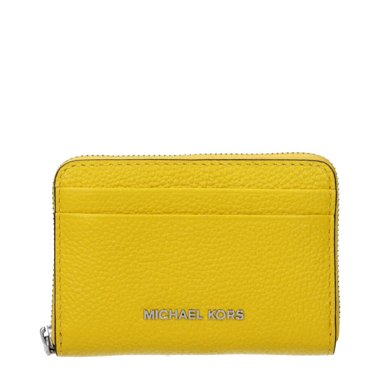 Yellow Leather Cardholder