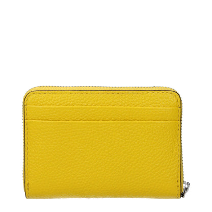Yellow Leather Cardholder