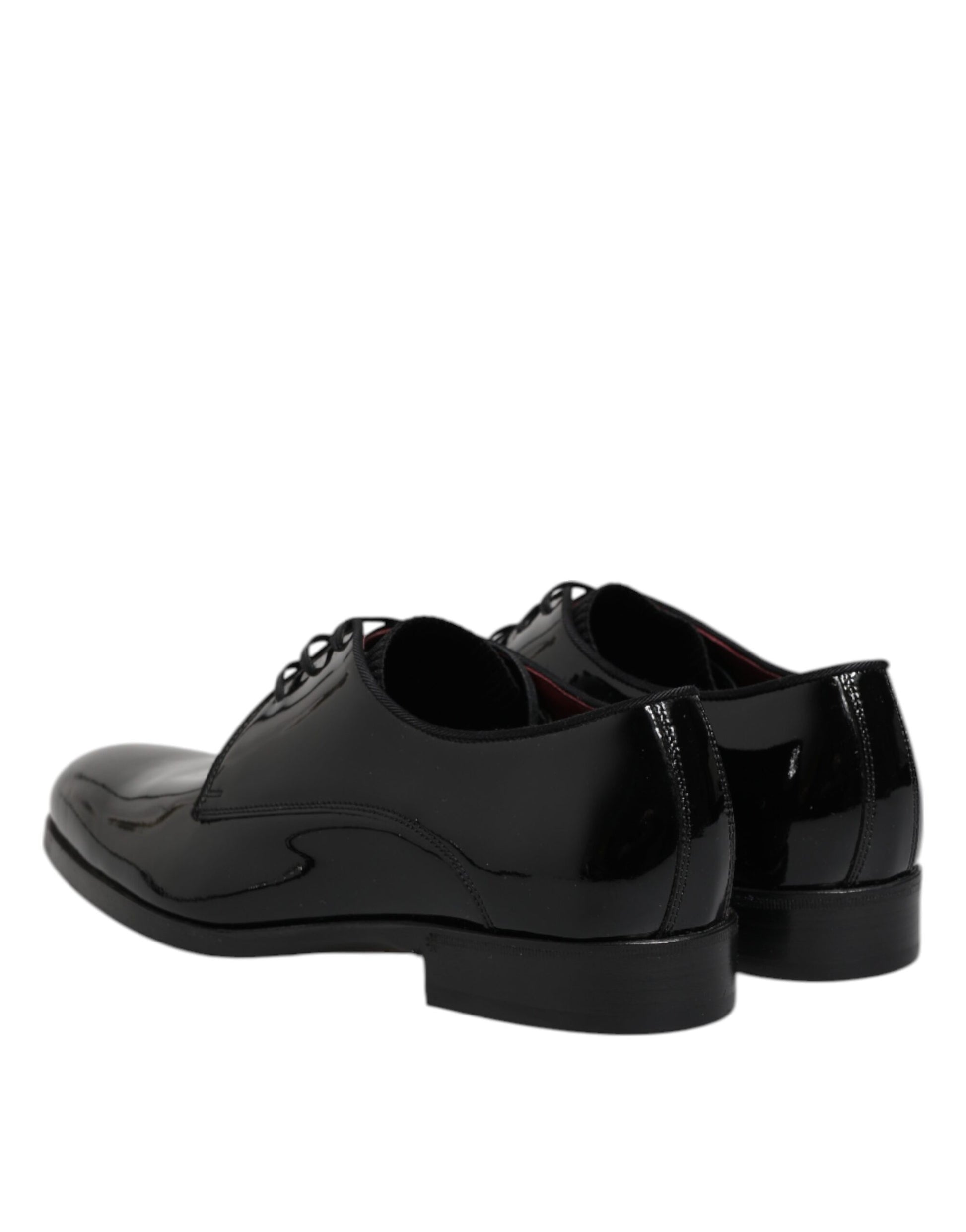 Black Leather Lace Up Men Derby Formal Shoes