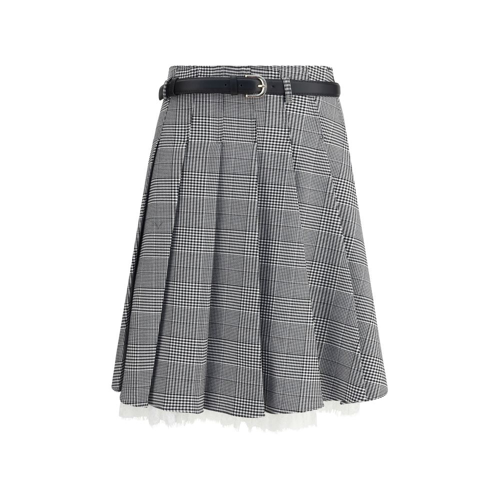 Prince of Wales print Miniskirt