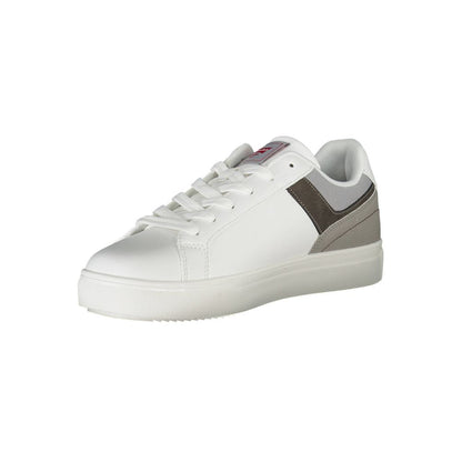 White Polyester Sneaker