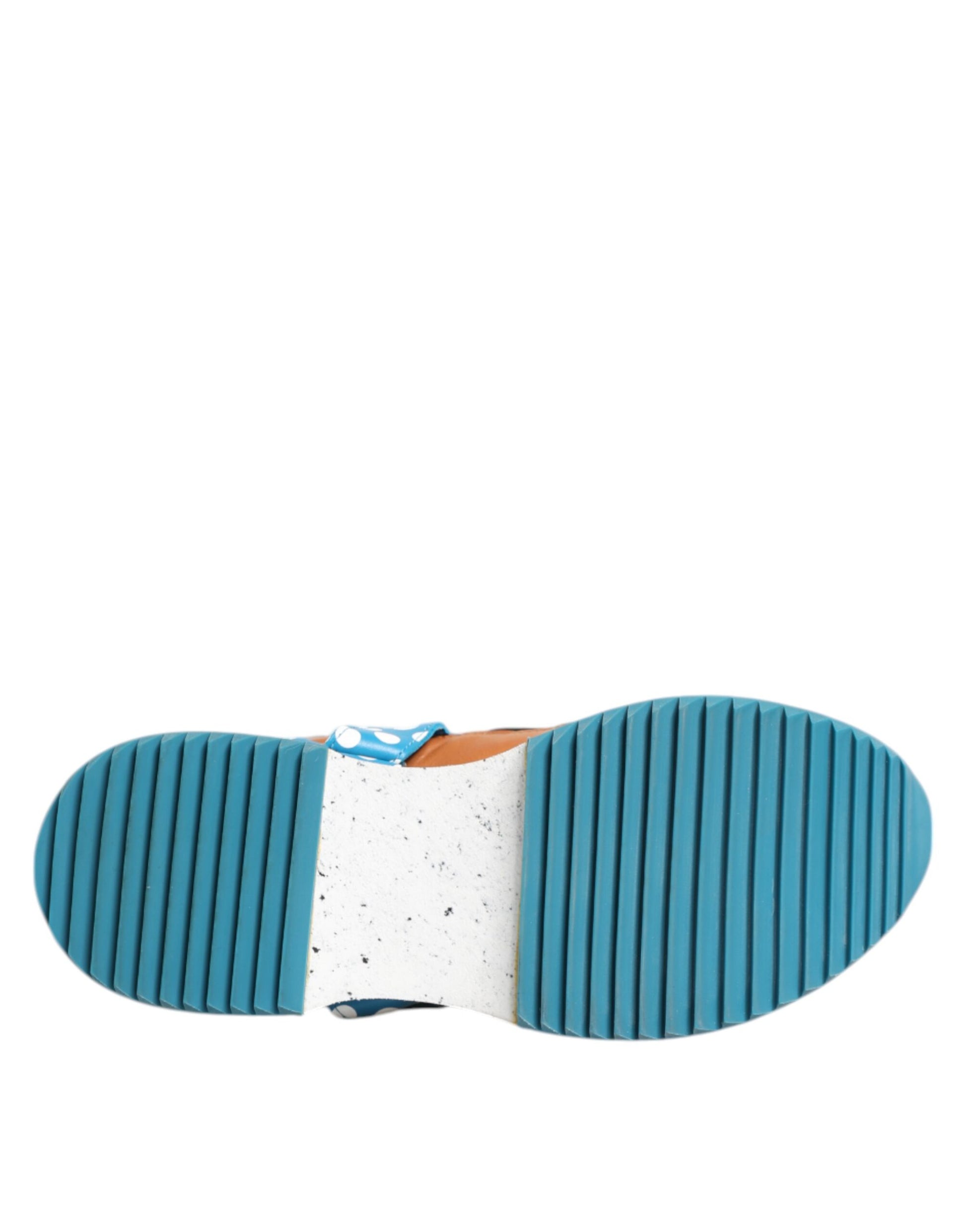 Multicolor Leather Low Top Sneakers Shoes