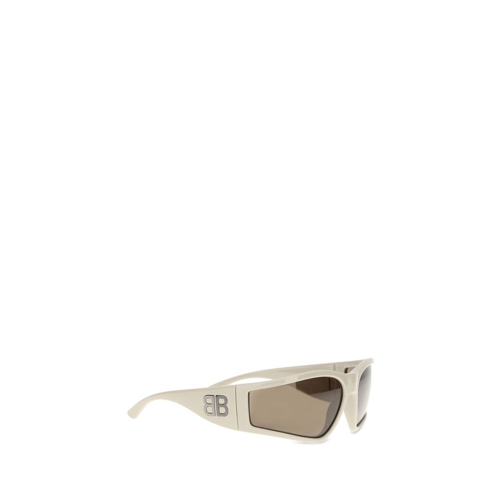 Cream Polyamide Sunglasses
