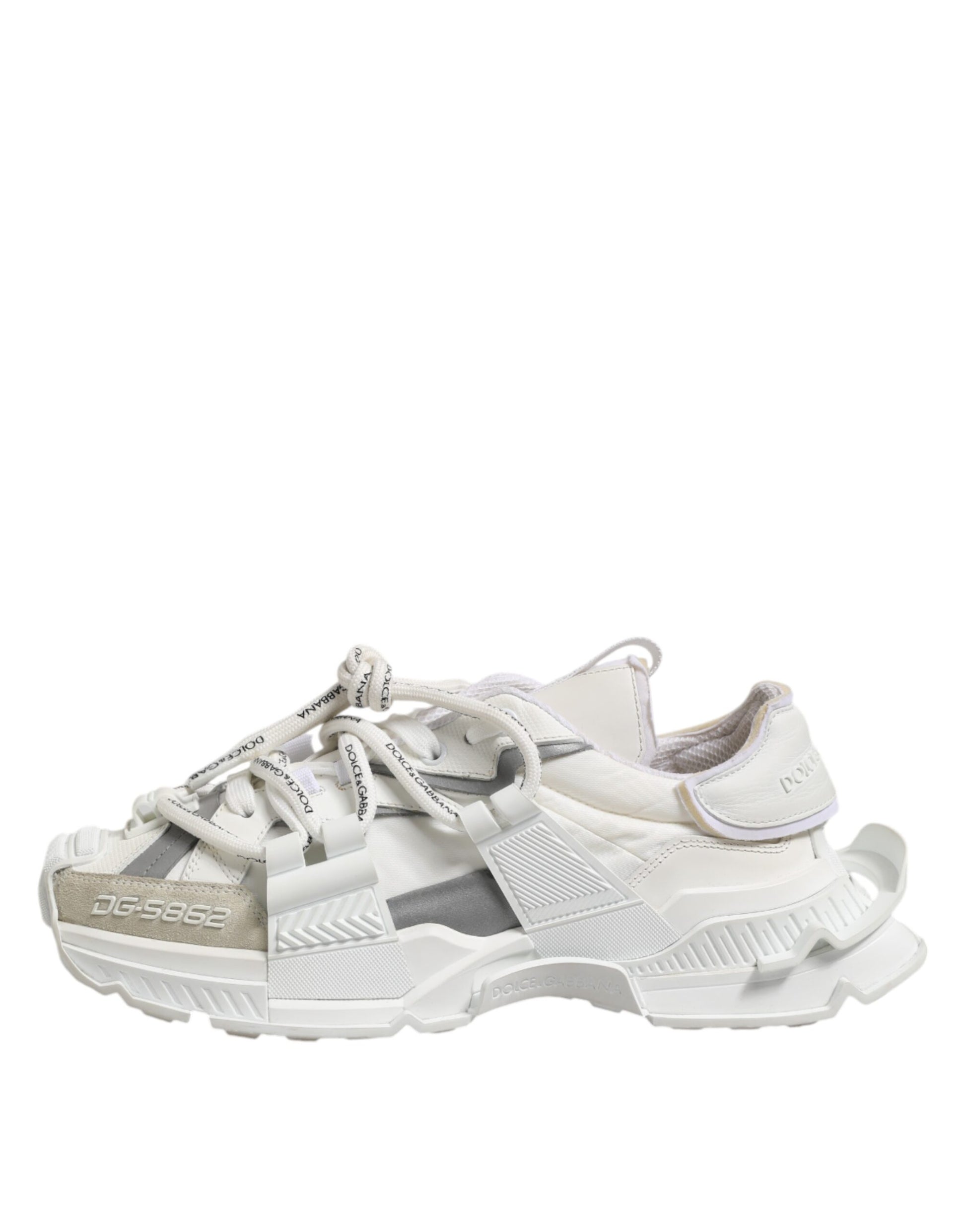 White Silver Low Top SPACE Men Sneakers Shoes
