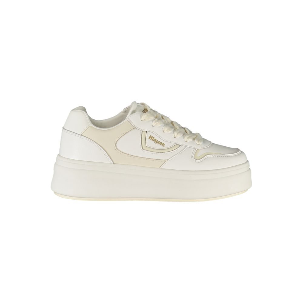 White Leather Women Sneaker