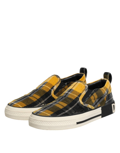 Multicolor Portofino Tartan Check Sneakers Shoes