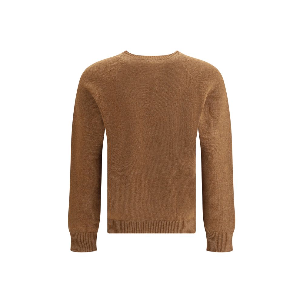 Brown Fleece Wool Sweatshirt