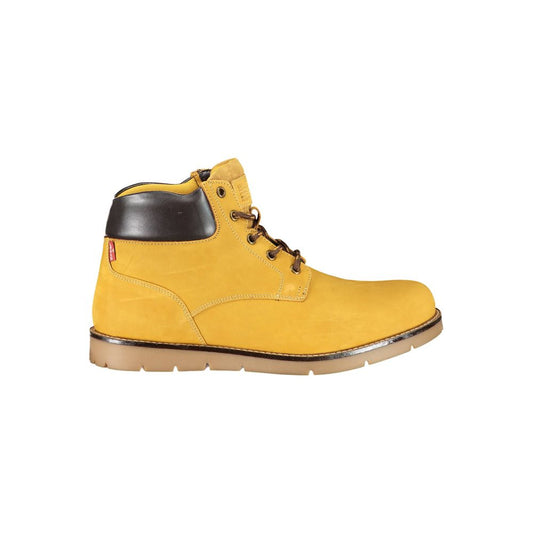 Yellow Leather Mens Boot
