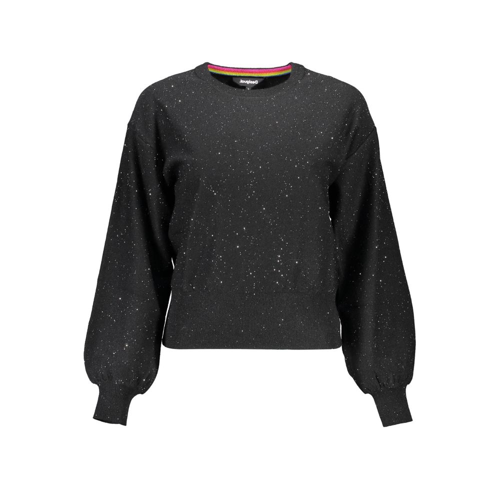 Black Polyester Sweater