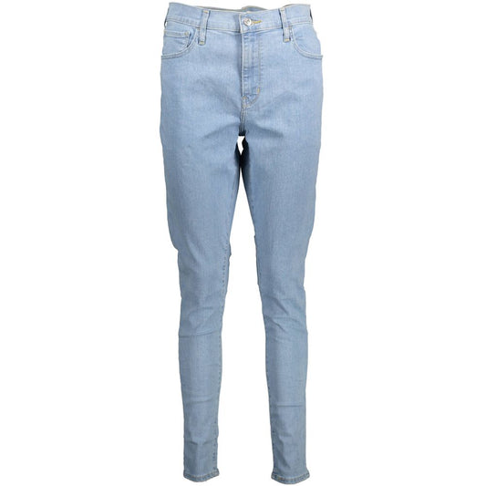 Blue Cotton Women Jeans